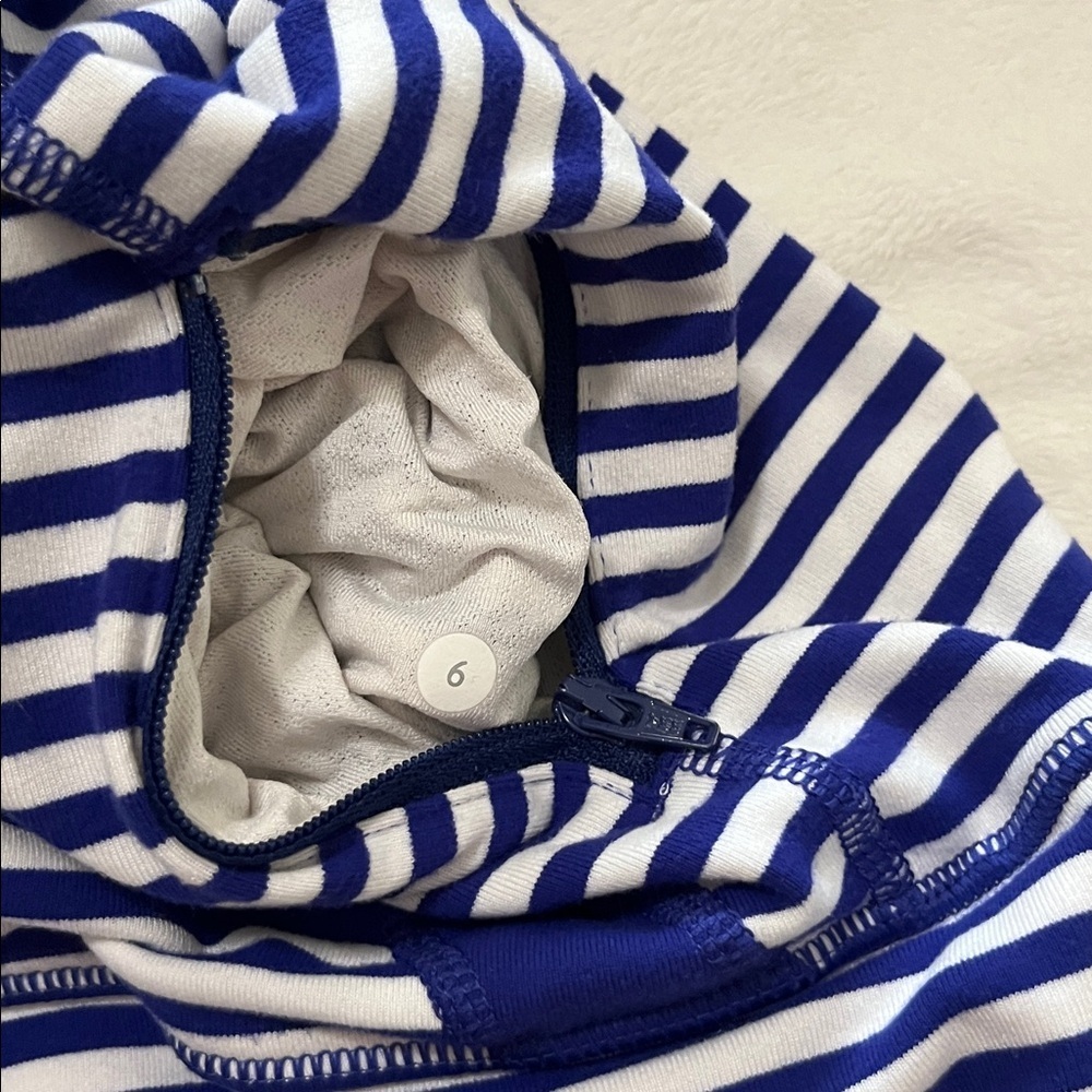 Lululemon Athletica Blue Striped Jacket - Picture 9 of 10